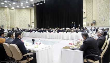 نشست رئیس سازمان انرژی اتمی کشور با نخبگان استان قم | تصاویر