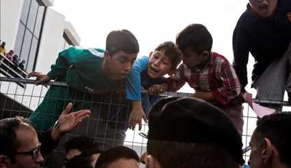 تظاهرات پناهجویان در یونان‎ | تصاویر