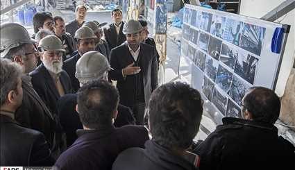 بازدید رئیس شورای شهر از مراحل تخریب طبقه هفتم علاءالدين/ تصاویر