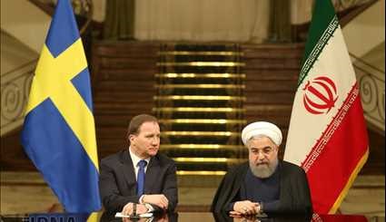 گزارش تصویری سفرنخست وزیر و هیات سوئدی به تهران