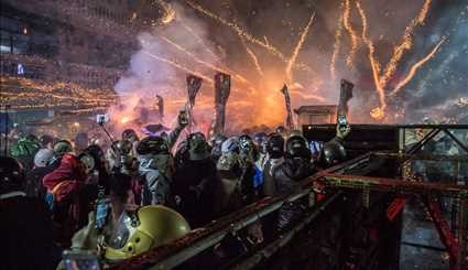جشنواره آتش بازی خطرناک در تایوان‎ | تصاویر