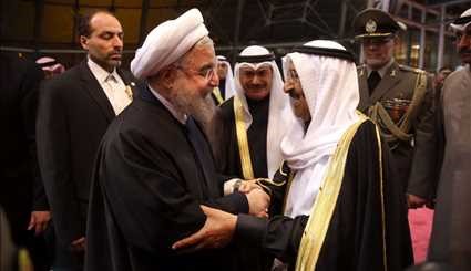 بازگشت رئیس جمهور از کویت و ورود به تهران/ تصاویر