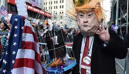 تظاهرات علیه ترامپ در آمریکا | تصاویر