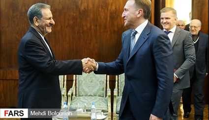 دیدار معاون نخست وزیر روسیه با معاون اول رئیس جمهور | تصاویر