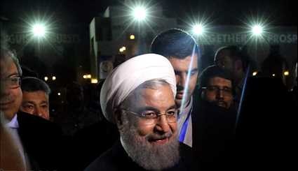 بازگشت رئیس جمهور به تهران/ تصاویر