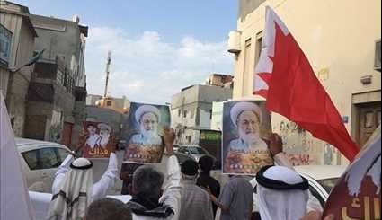 مسيرات حاشدة في البحرين للتضامن مع آية الله الشيخ عيسى قاسم