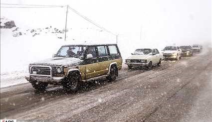 بارش برف در کردستان | تصاویر