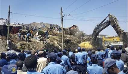 دفن 46نفر زیر آوار زباله‌ در اتیوپی