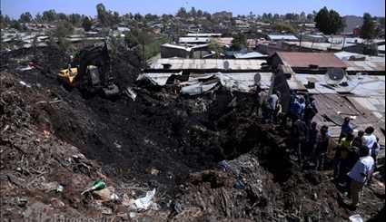 دفن 46نفر زیر آوار زباله‌ در اتیوپی