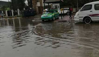 بالصور.. هذا ما فعلته الأمطار بشوارع بغداد