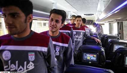 شاهد: الكشف عن الباص الخاص بالمنتخب الوطني الايراني لكرة القدم