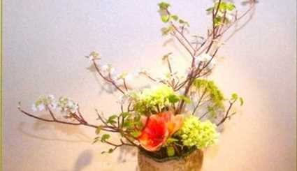بالصور...إبداع في تنسيق الزهور باليابان