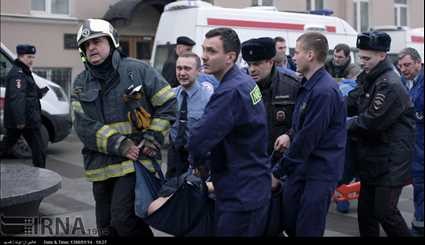 انفجار در مترو سنت پترزبورگ روسیه/ تصاویر