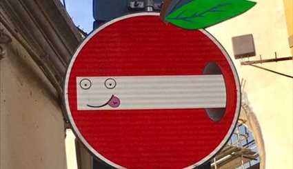 فنان فرنسي يحول إشارات المرور المملة إلى فنون تفاعلية!