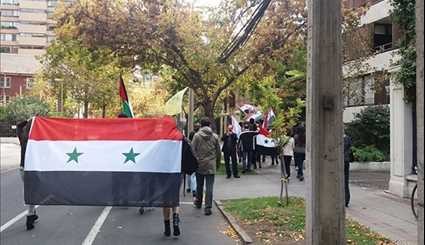 مظاهرات عالمية ضد إضراب صاروخي في سوريا