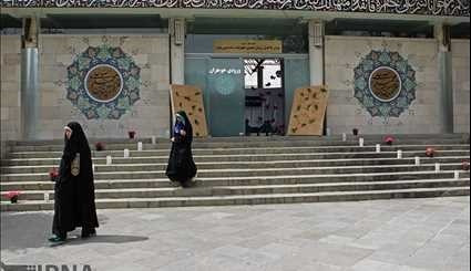 مراسم اعتکاف بانوان در دانشگاه تهران | تصاویر