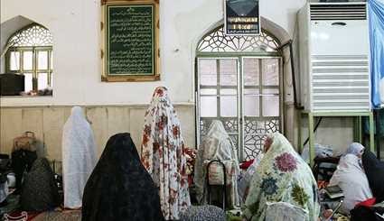 مراسم معنوی اعتکاف در مسجد جمکران/ تصاویر