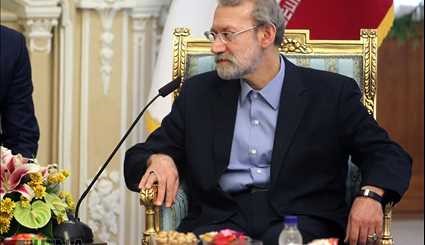 وزير الدفاع الاذربيجاني يلتقي رئيس مجلس الشورى الاسلامي