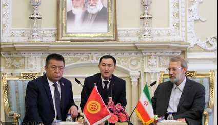 دیدار رئیسان مجلس ایران و قرقیزستان/ تصاویر