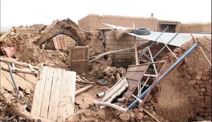 خسارت سیل در روستاهای شهرستان خدابنده/ تصاویر