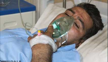 مصدومین حادثه معدن یورت در بیمارستان/ تصاویر
