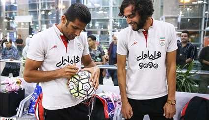 بازگشت تیم ملی فوتبال ساحلی به ایران | تصاویر