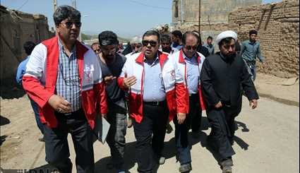 بازدید رئیس جمعیت هلال احمر کشور از مناطق زلزله زده خراسان شمالی‎/ تصاویر