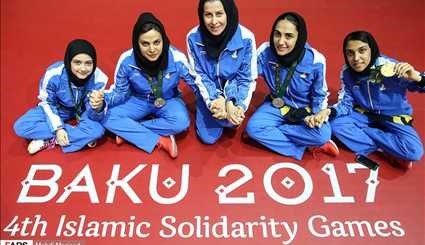 قهرمانی ​تیم تنیس روی میز در بازی‌های کشورهای اسلامی2017باکو | تصاویر