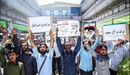 طلاب جامعة المصطفى العالمية في ايران يتضامنون مع الشيخ 