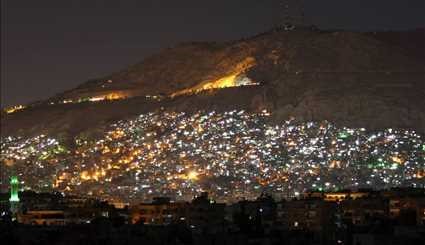 جبل قاسيون و اطلالته على العاصمة دمشق