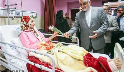 Intelligence minister visiting the injured of Tehran attacks