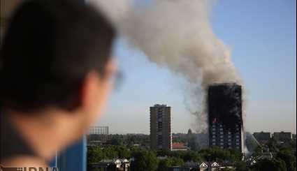 آتش سوزی در برج گرانفل (غرب) لندن/ تصاویر