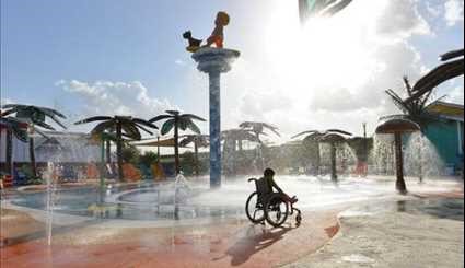 اول مدينة العاب مائية للاطفال ذوي الاحتياجات الخاصة