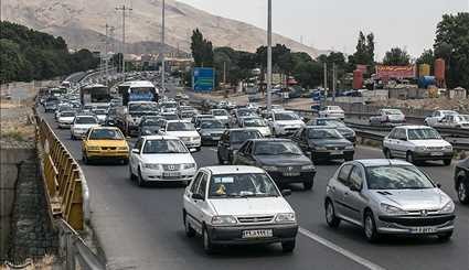 ترافیک سنگین در محور های چالوس و قزوین | تصاویر