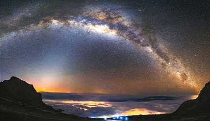 تماشای کهکشان راه شیری از زمین | تصاویر