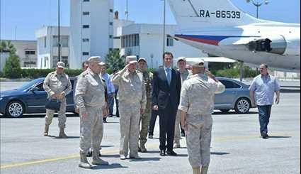 Syria: President Assad Visits Hmeymim Air Base