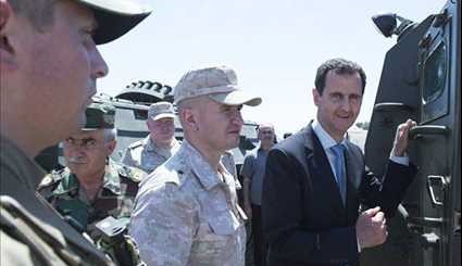 Syria: President Assad Visits Hmeymim Air Base