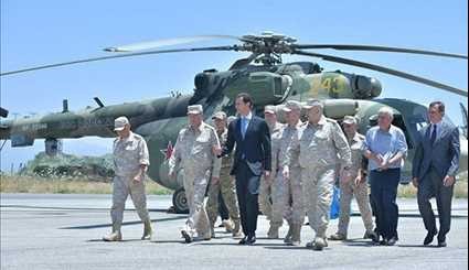 Syria: President Assad Visits Hmeymim Air Base