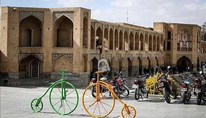 بالصور، مدينة اصفهان مدينة الدراجات الهوائية