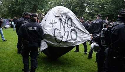 Riot Police Clash with Protesters Ahead of G20 Summit in Germany