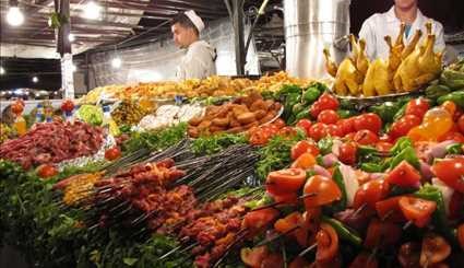 سوق الاطعمة في مدينة مراكش