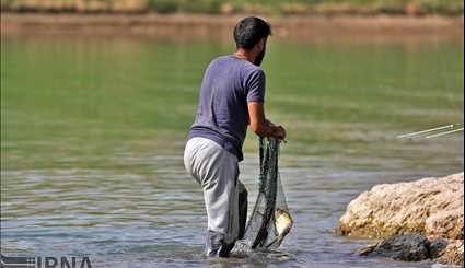 Summertime recreational fishing festival