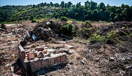 Destruction of Roudbar village in Behshahr with inauguration of Gloored Dam