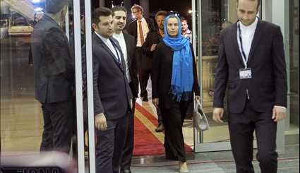 وصول وزيرة خارجية الاتحاد الاوروبي الى طهران
