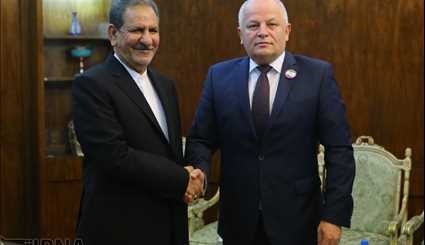 لقاء نائب رئيس الوزراء الاوكراني مع جهانغيري