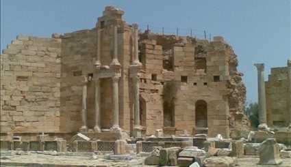 مدينة لبدة الاثرية في ليبيا