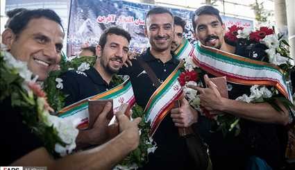 بالصور.. عودة منتخب ايران للكرة الطائرة ببرونزية كأس الابطال 2017