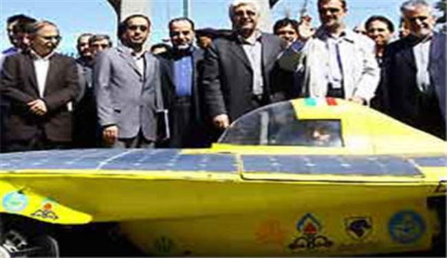عرض ثاني سيارة ايرانية تسير بالطاقة الشمسية