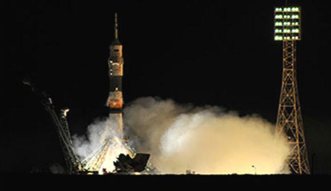 انطلاق مركبة الفضاء الروسية 