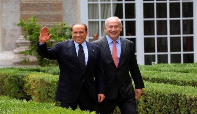 برلسكوني يعلن دعم حكومة للكيان الاسرائيلي